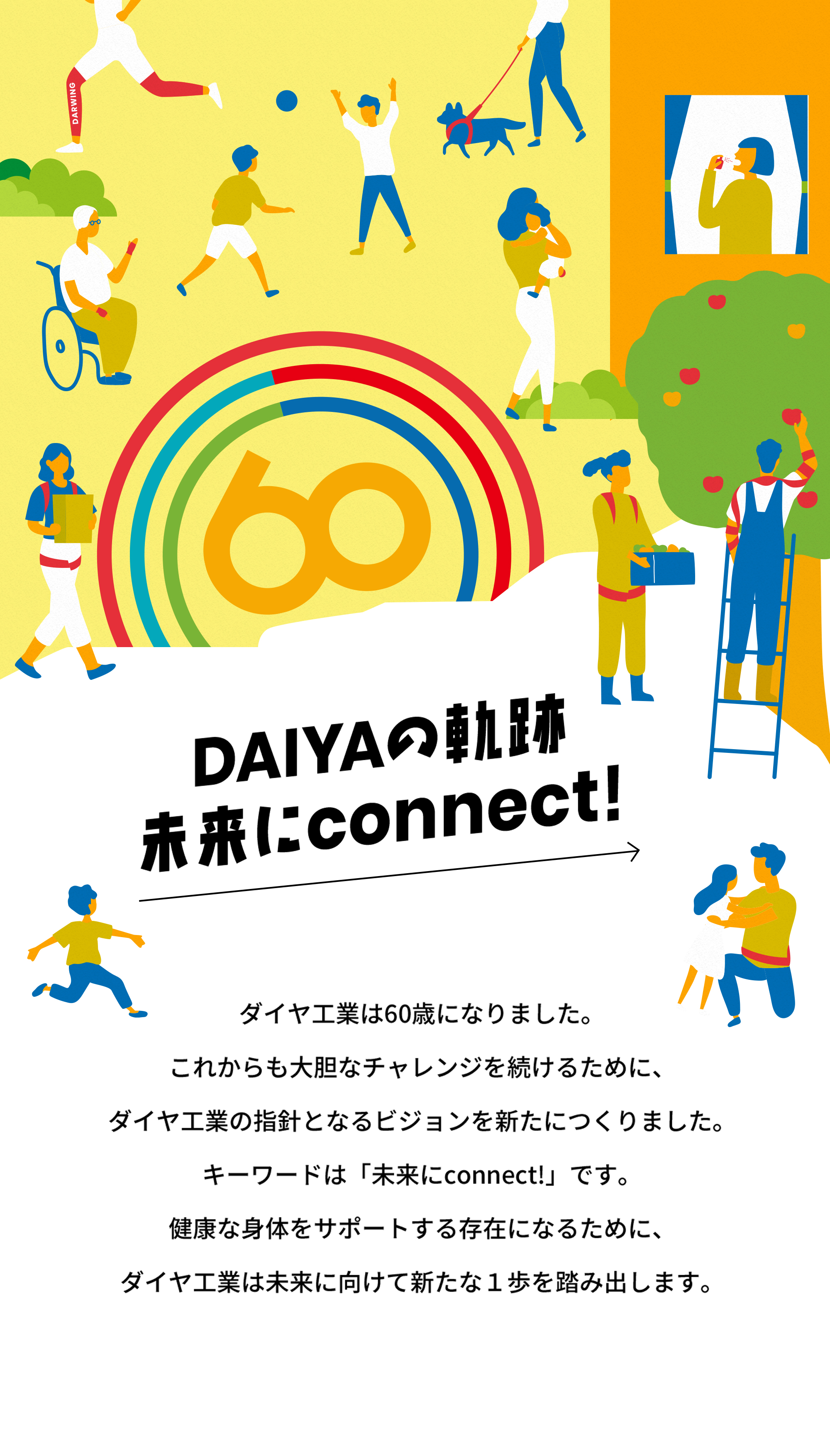 ダイヤ工業60周年「未来にconnect！」