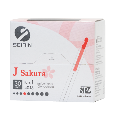 ｾｲﾘﾝ鍼J-Sakura(J-ｻｸﾗ) 100本入り【旧:JSPﾀｲﾌﾟ】