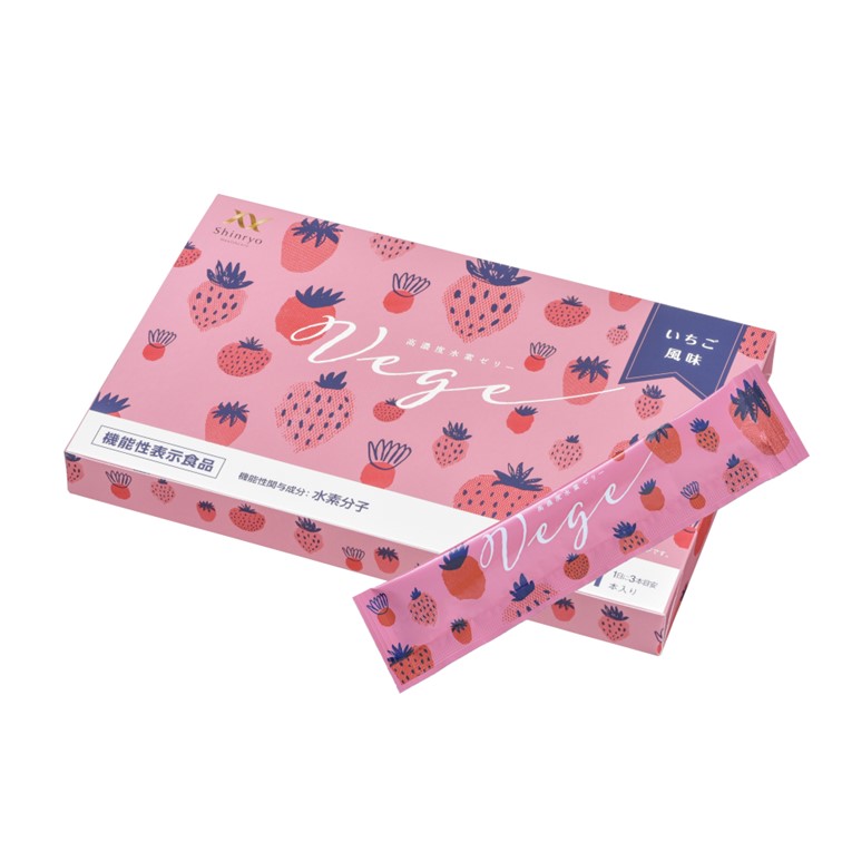 高濃度水素ｾﾞﾘｰ vege (31本入り) いちご風味