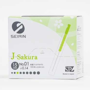 ｾｲﾘﾝ鍼J-Sakura15(J-ｻｸﾗ15) 100本入り【旧:J15SP】