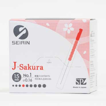 ｾｲﾘﾝ鍼J-Sakura15(J-ｻｸﾗ15) 100本入り【旧:J15SP】