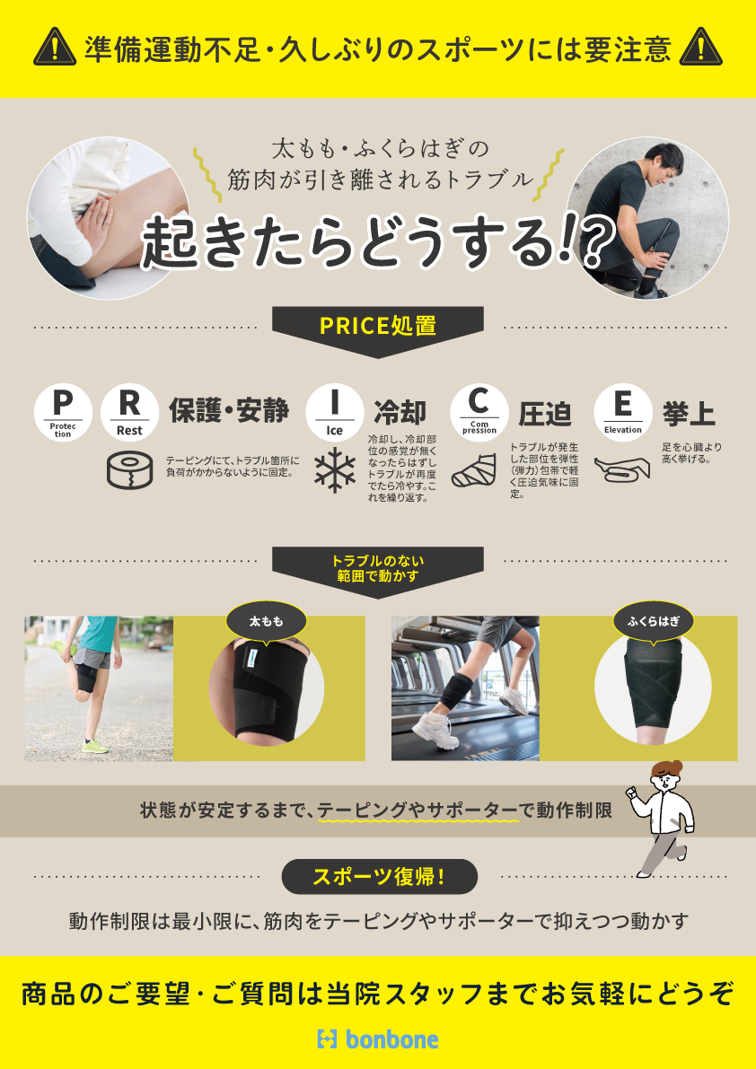 起きたらどうする？PRICE処置