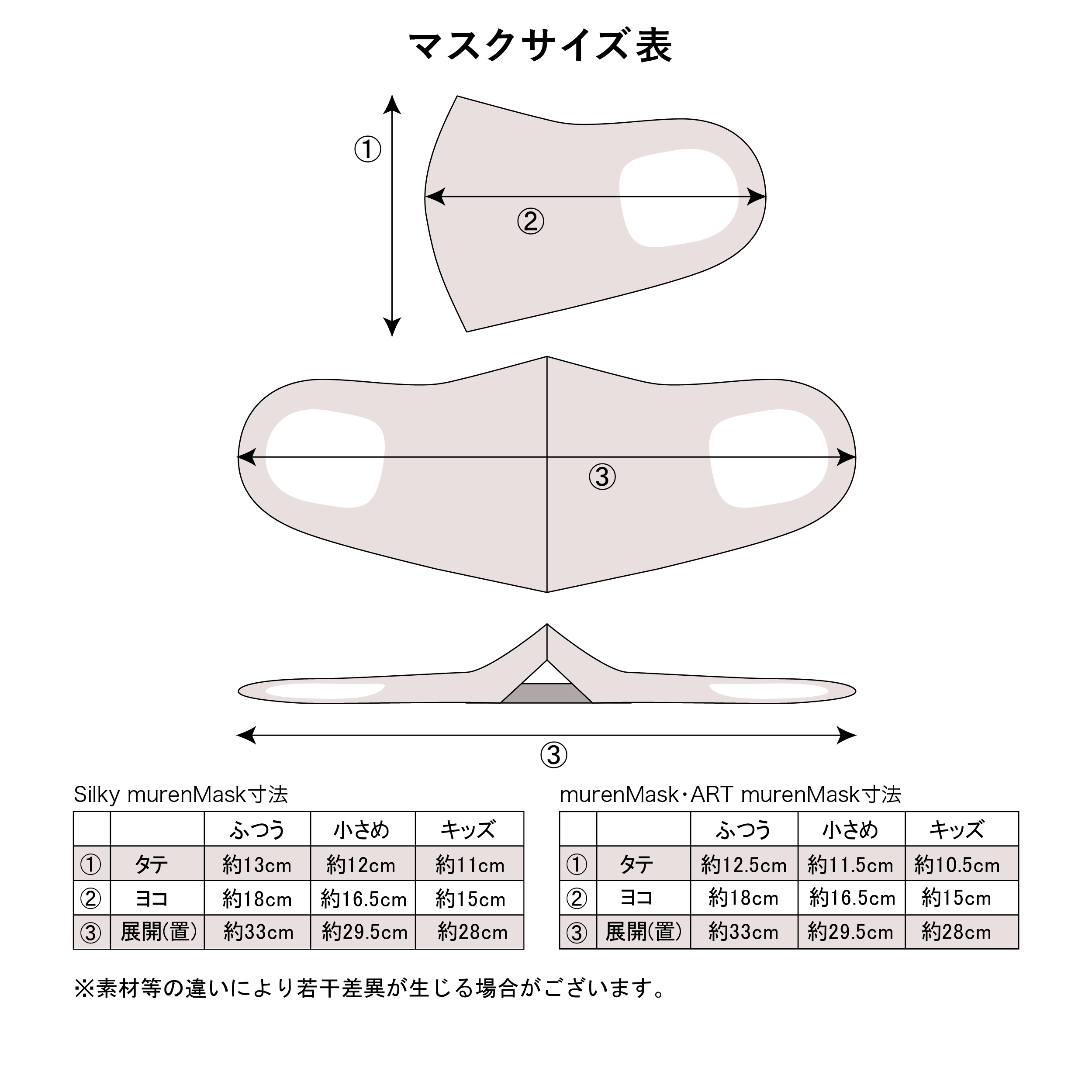 サイズ表